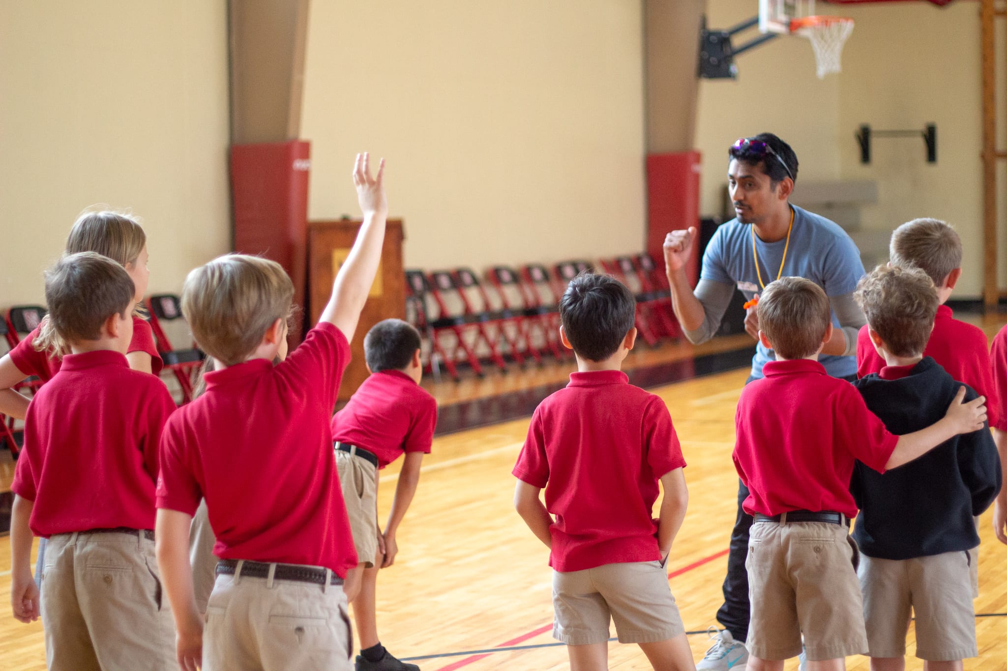 coach pumping up young austin texas cricket players